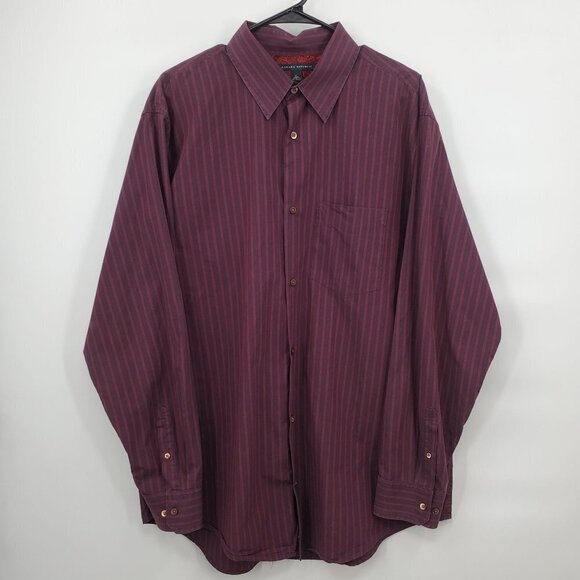 Banana Republic Other - Banana Republic Stripe Long Sleeve Shirt Collar 100% Cotton Pocket Mens XL